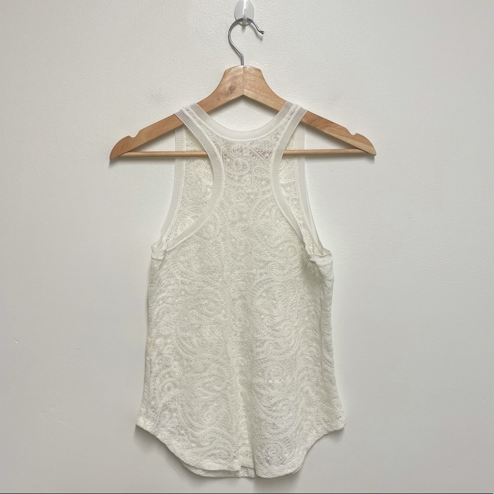 Aritzia Wilfred Lace Race Back Tank Top - Picture 2 of 6